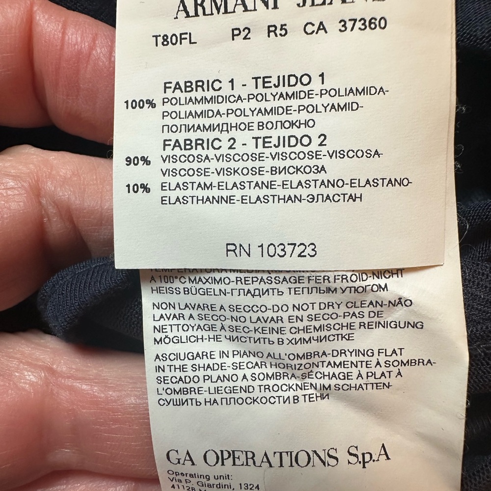 Emporio Armani Navy Blue Sequin Detail Romper | Size 4 - Picture 11 of 11